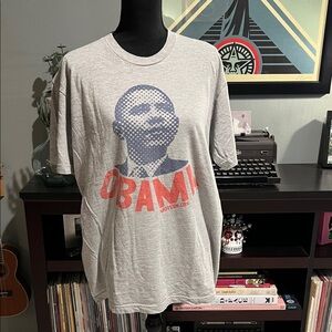 Vintage American apparel Obama move on T-shirt, size large